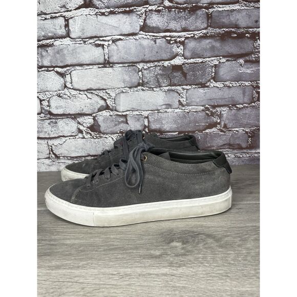 Goodman Brand Edge Charcoal Suede Casual Lace Low Top Sneakers Men Sz 42EU/9M US - Picture 2 of 16